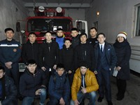 Спасатели Акжарского района встретились со школьниками